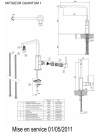 Piéces détachées QUANTUM 1 - FRANKE - vue_clat_e_robinet_quantum_1_franke_521845_521852