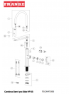Piéces détachées CENTINOX PLUS SEMI PRO Douchette 2 Jets - FRANKE - vue_eclat_piece_detachee_franke_centinox_plus_semi_pro_115.0547.855
