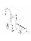 Piéces détachées MOVE - NOBILI - vue_eclate_robinet_move_nobili_mv92400-50