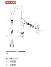 Piéces détachées ACTIVE J BEC - FRANKE - vue_eclatee_robinet_franke_active_j_bec_inox_115.0653.395