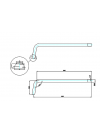 TUYAU pour SIPHON EN P pour  baignoire CLEARWATER - w21_sch_ma