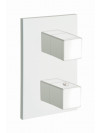 FAÇADE QUADRI 3 SORTIES THERMOSTATIQUE BLANC MAT - xq85224_1