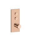 FAÇADE TRIVERDE THERMOSTATIQUE ENCASTRÉE THERMO TWIST 2 SORTIES XT612 - xt61246p_or_rose__pvd_fac_ade_2_voies_ondyna_thermo_twist