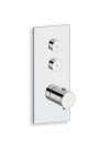 FAÇADE TRIVERDE THERMOSTATIQUE ENCASTRÉE THERMO TWIST 2 SORTIES XT612 - xt61251_chrome__pvd_fac_ade_2_voies_ondyna_thermo_twist