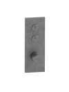 FAÇADE TRIVERDE THERMOSTATIQUE ENCASTRÉE THERMO TWIST 2 SORTIES XT612 - xt61277_me_tal_brosse__pvd_fac_ade_2_voies_ondyna_thermo_twist