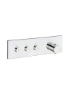 FAÇADE TRIVERDE THERMO TWIST 2 OU 3 VOIES - xt71351_thermostatique_douche_3_sorites_horizontale_triverde_ondyna_cyberconfort_3