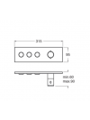FAÇADE TRIVERDE THERMO TWIST 2 OU 3 VOIES - xt71351_thermostatique_douche_3_sorites_horizontale_triverde_ondyna_cyberconfort_schema_3