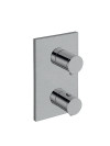 FAÇADE 2 SORTIES METAL BROSSÉ THERMOSTATIQUE TRIVERDE  - xt85277