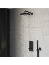 Douche encastrée Noir mat Thermostatique THERMO-UP TRIVERDE - xtv72213_pack_douche_encastre__triverde_noir_mat