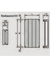 RADIAPANEL VV - CC - 2500*770 - 1881 Watts - ZEHNDER - zendher_radiapanel_vv250_schema