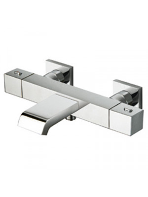 QUADRI MITIGEUR BAIN DOUCHE THERMOSTATIQUE BEC CASCADE