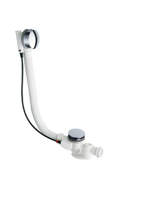 VIDAGE BAIGNOIRE AUTOMATIQUE 80 cm NF LONG LIFE + SIPHON CHROME 