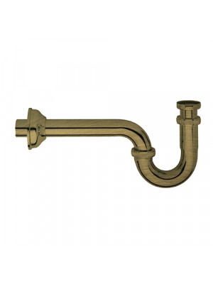 SIPHON LAVABO LAITON VIEUX BRONZE RETRO 