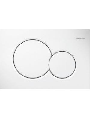 Plaque de déclenchement WC Blanc SIGMA01