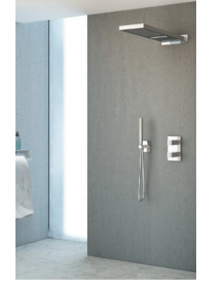 PACK ENCASTRE QUADRI CASCADE DOUCHE THERMOSTATIQUE 3 SORTIES 