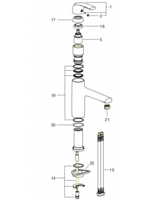 Ensemble joints de bec NATEO - JACOB DELAFON