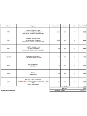 DEVIS N° 2601/CCB/CLEMENT Vannes