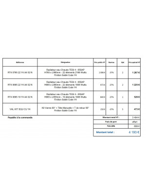 DEVIS N° 2603/CCB/COSTE