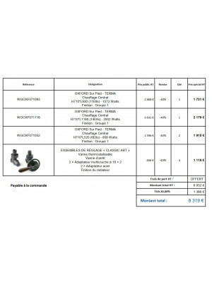DEVIS N° 2604/CCA/DGF