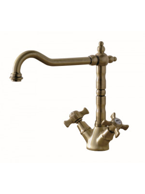 MELANGEUR EVIER CHAMBORD VIEUX BRONZE CH13092