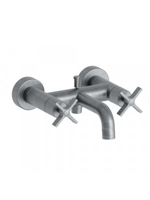 MÉLANGEUR BAIN / DOUCHE MÉTAL BROSSÉ CROSS ROAD