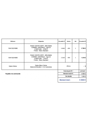 DEVIS N° 2512/CCA/GIBAULT