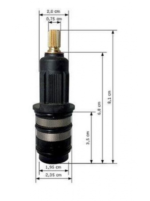Cartouche Termokuatro 4760T, Ø24 NF - Ramon Soler