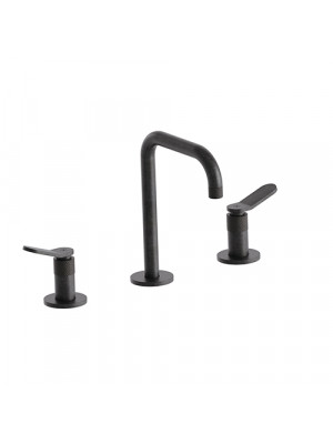 MELANGEUR 3 TROUS NOIR CHROMÉ BROSSÉ EAST SIDE 