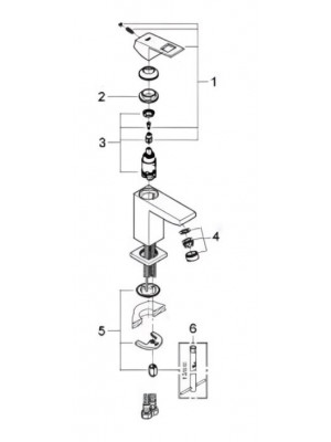 Pièces détachées pour Mitigeur EUROCUBE Monocommande Taille XS - GROHE