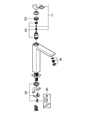 Pièces détachées pour Mitigeur EUROCUBE Monocommande Taille XL - GROHE
