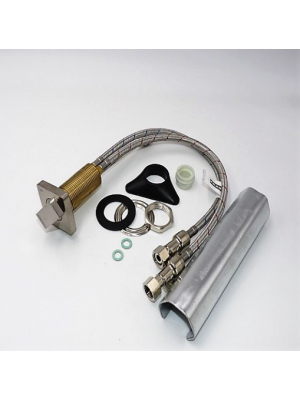 Ensemble levier de commande QUANTUM 2 et 3 - Nickel Brossé - FRANKE