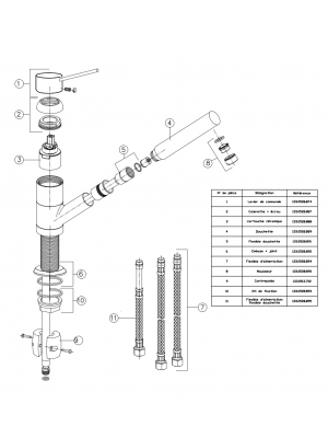 Levier de commande - FRANKE