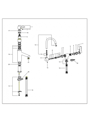 Cartouche céramiques NATEO - JACOB DELAFON