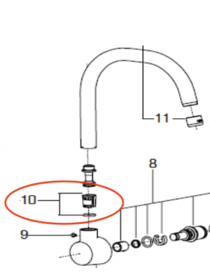 Kit joint col de cygne PANACHE / NATEO / CANDIDE - JACOB DELAFON