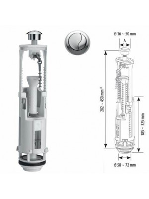Mécanisme SIAMP Optima CHROME - JACOB DELAFON