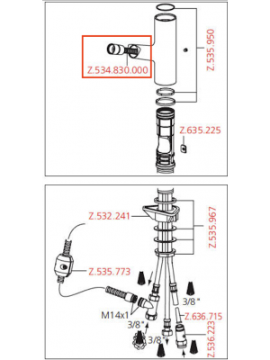 Flexible douchette - KWC