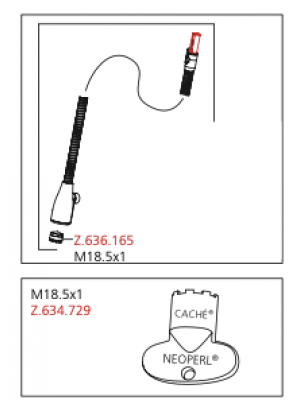 Mousseur + Clef - Gamme EVE - KWC