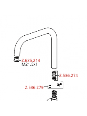 Mousseur + Clé - LIVELLO - KWC