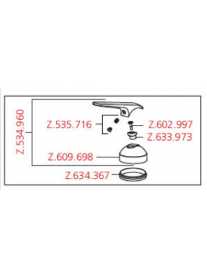 Piece de maintien poignee - KWC
