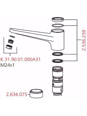 Set de Joints  DOMO/ORCINO - KWC 