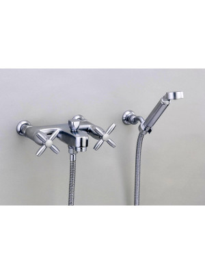 QUARTZ - Mélangeur Bain/Douche mural croisillon - MARGOT