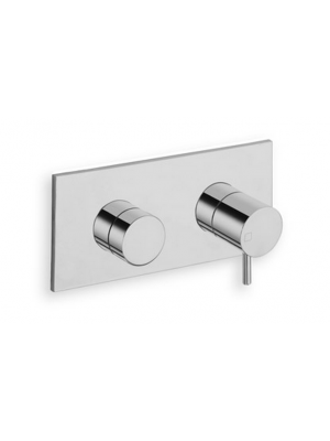 MITIGEUR DOUCHE / BAIN-DOUCHE  3 SORTIES CHROME COMPLET TRIVERDE ENCASTRE