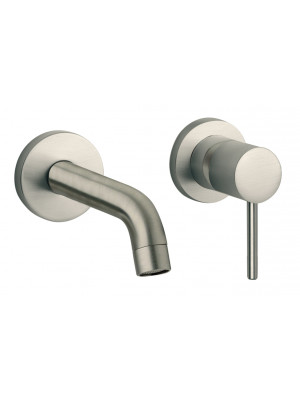 MITIGEUR LAVABO MURAL COX GRIS ACIER 190 mm - PAINI