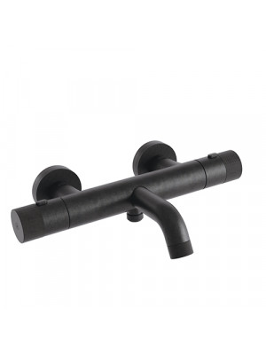 THERMOSTATIQUE CHROMÉ NOIR BROSSÉ Bain Douche EAST SIDE 