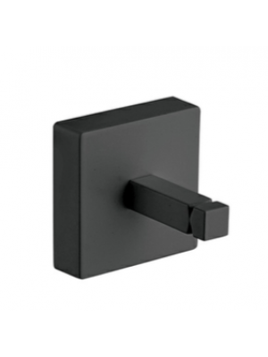 Porte-peignoir QUATTRO Noir Mat ONDYNA