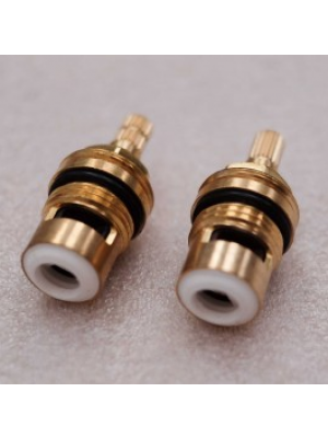 Paire de tête céramique 1/2", Demi tour - PAINI