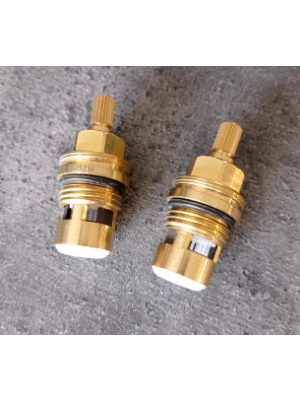 Paire de Têtes d'ouverture robinetterie ONDYNA 1/2" Demi tour 20 dents