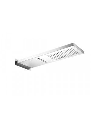 POMME DE DOUCHE INOX QUADRI SLIM CIEL DE PLUIE + CASCADE