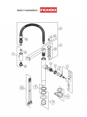 Flexible Douchette PESCARA L - FRANKE 