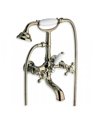 PARIGI MELANGEUR BAIN-DOUCHE MURAL MÉTAL BROSSÉ